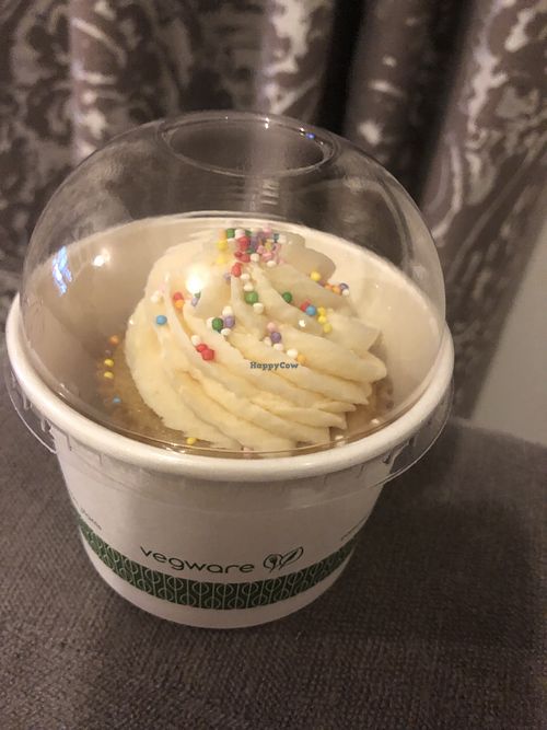 Amazing cup cakes in eco packaging  at Earth Restaurant & Takeaway in Petersfield