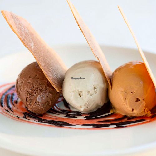 Banana split at Plant Cafe in Hamala