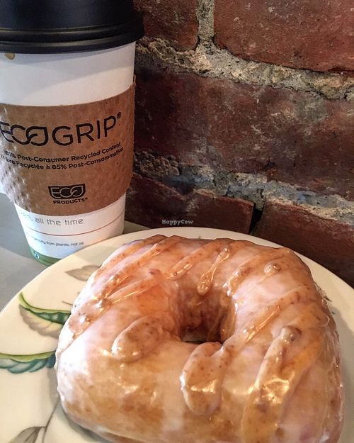 Peaceful Provisions Vegan Donuts are HEAVEN on Earth!  at First Village Coffee in Ossining
