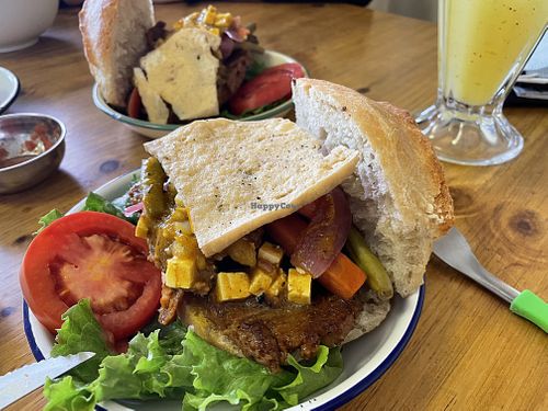 Sandwich de Chola  at Lupito Cocina Vegana in La Paz