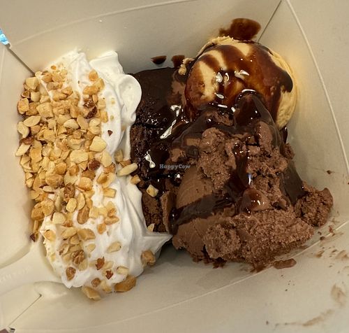 Brownie Sunday. All vegan too😃  at Angela's Ice Cream - Petaluma Blvd in Petaluma