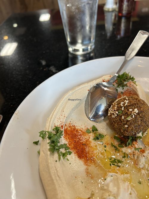 Hummus and falafel  at Oasis Lebanese Cuisine in Beaverton