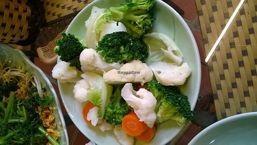 Fresh vegetables at An Lac Chay - Tay Ho District in Hanoi