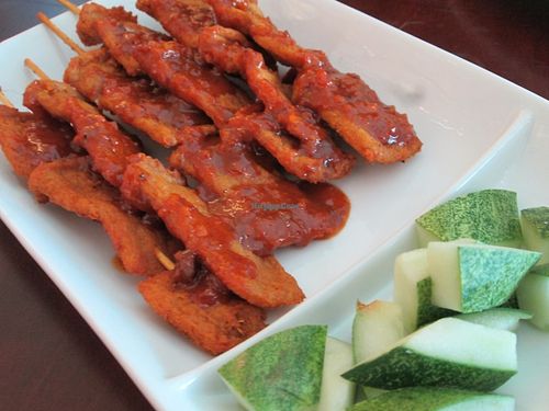 Satay at Xiang Yun Vegetarian in Tanjung Tokong