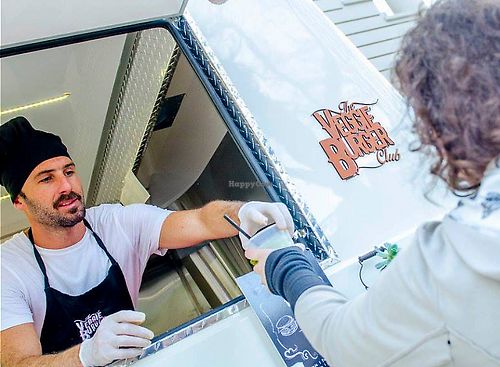 La entregal at The Veggie Burger Club Food Truck in Buenos Aires