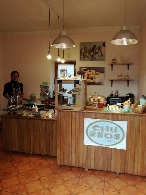 The lovely owner! at The Churro Bar & Vegan Bakery in Cusco