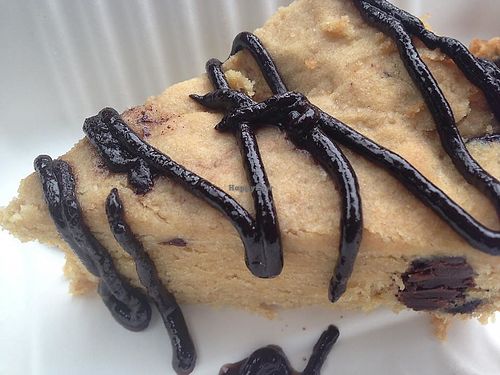 Chocolate & peanut cookie cake. Gluten-free as well at Planet Vegan in Sunshine Coast