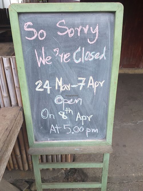 Temporarily closed at Na's Kitchen in Pai