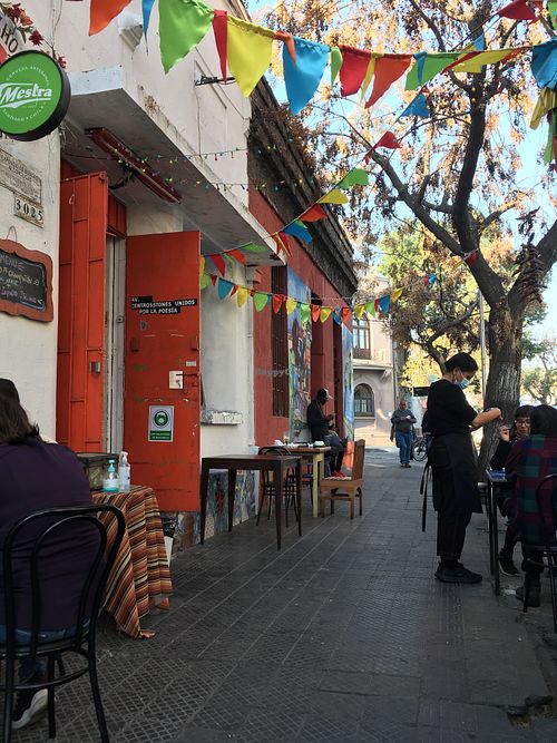 Outside at Chancho 6 in Santiago