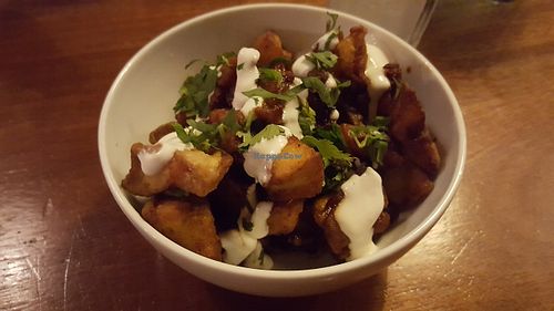 Delicious aubergine dish at Club Mexicana - Pamela Bar in East London