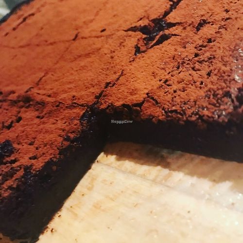 Vegan Brownie at Googies in Folkestone