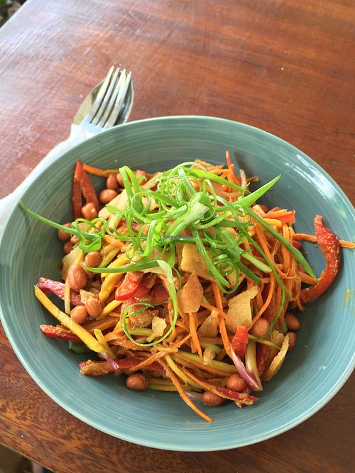 Thai salad - vegan at Cafe Kumbuk Good Market in Colombo