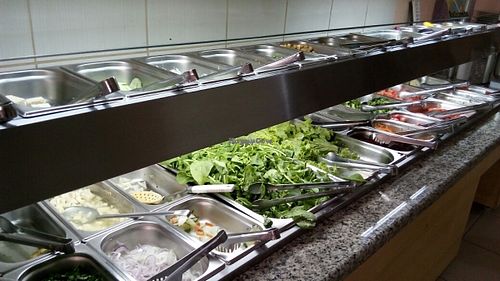 buffet line II at Harmonia Restaurante Natural in Rio Grande