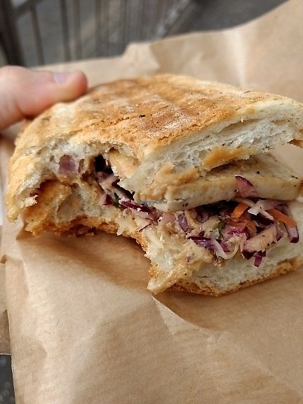 crsipy tofu roll at The Cran in Glasgow