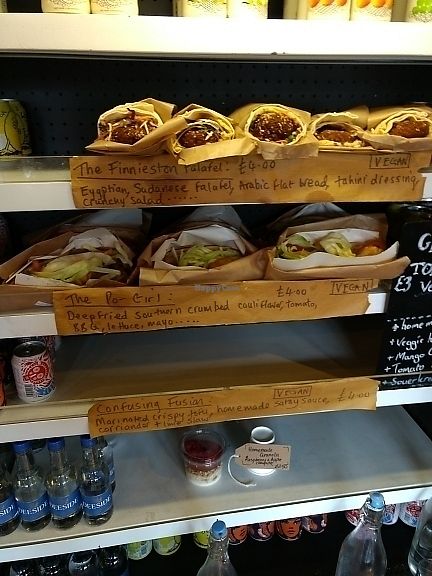 sandwich selection at The Cran in Glasgow