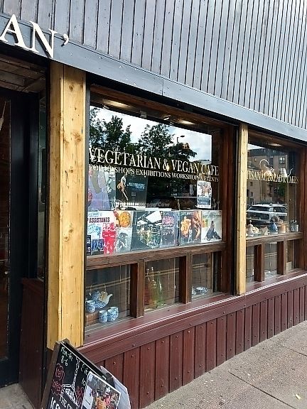 outside at The Cran in Glasgow