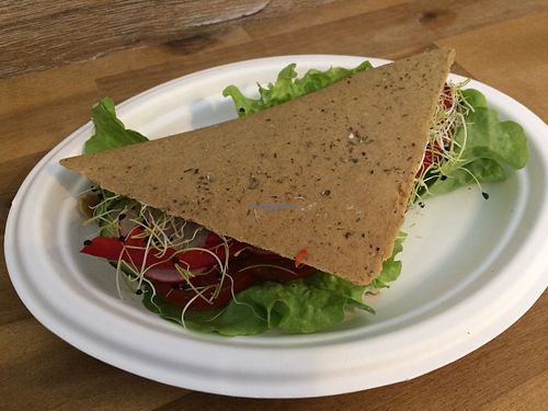 Raw Sandvich at Say Cheez Raw in Budapest