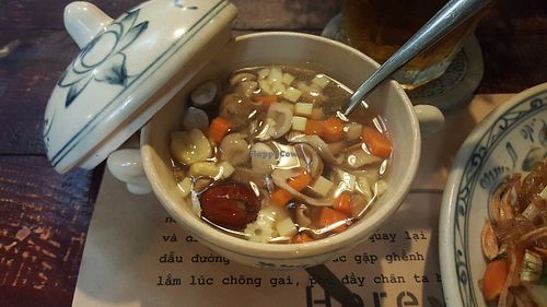 lotus seed, fig and vegetable soup at Here & Now - Phu Nhuan in Ho Chi Minh City