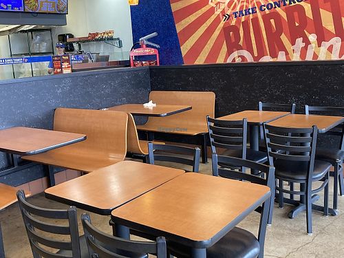 Seating  at Hot Head Burritos in Zanesville