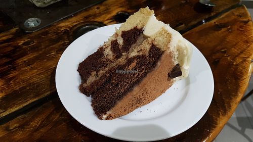 Tiramisu cake at Panthere Verte - Lacombe in Montreal
