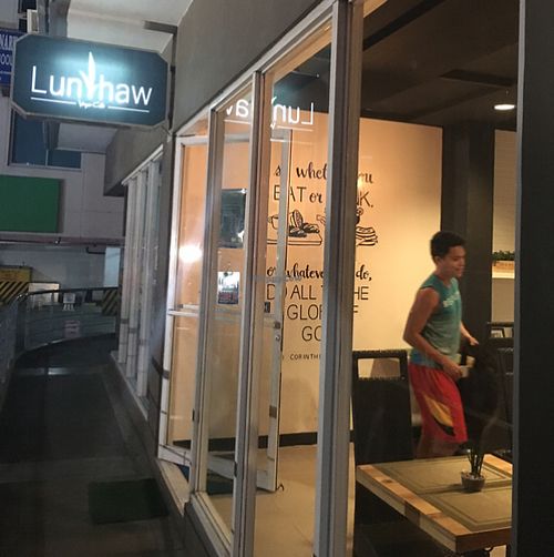 Entrance at Lun-Haw Vegan Cafe in Cebu