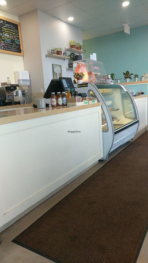Interior - counter and baked goods case at Hearts Choices - NorthEast in Calgary