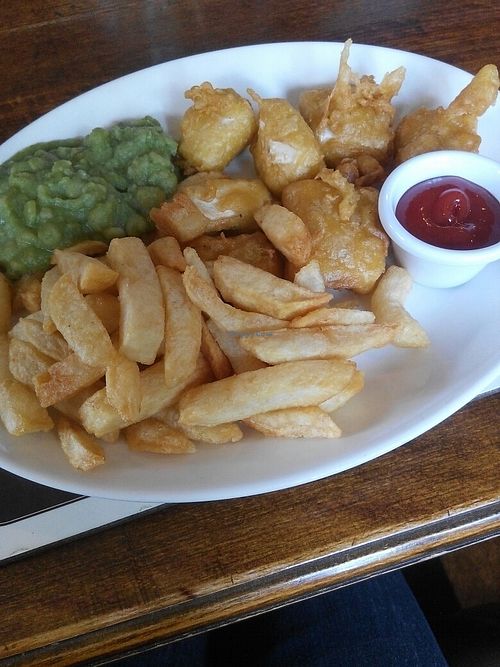 Deep fried Tofu ";Fish";  at Red Lion at Pickmere in Knutsford