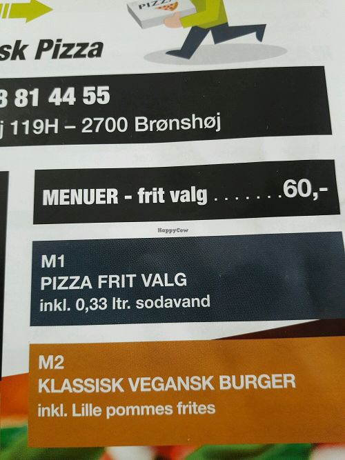 Vegan burger menu 60 dkk  at Vegetalia in Copenhagen