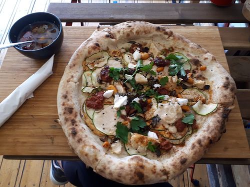 Vegan pizza "piso" 15€ at Bancale 61 in Maastricht