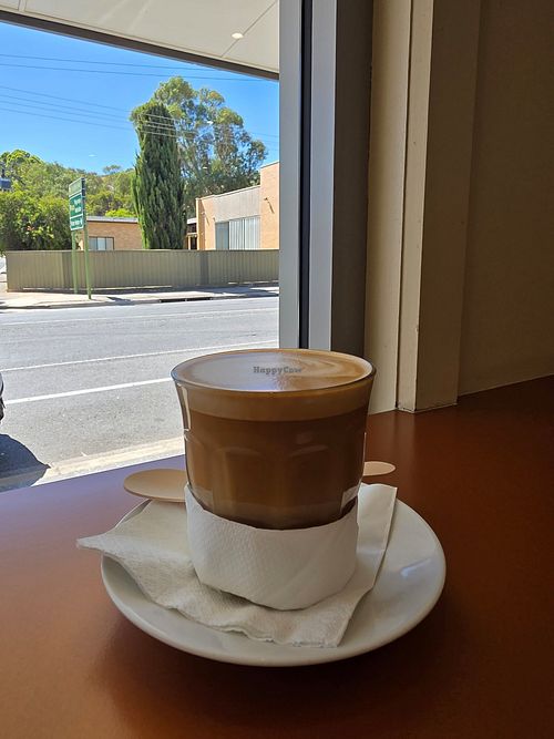 Oat latte at Yankalilla Bakery  in Yankalilla