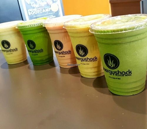 Fresh Smoothies at Energy Shack Juice Bar in Scarborough