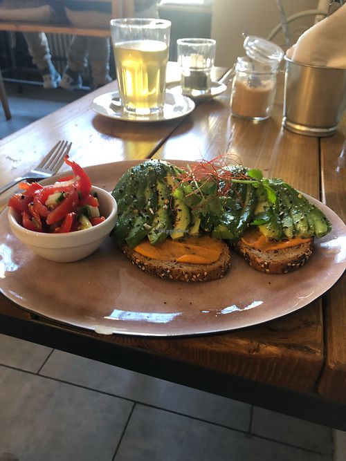 avocado toast at Be Coffee My Friend in Berlin