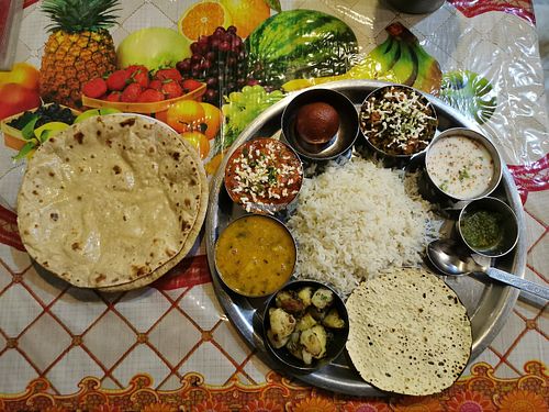 "Special Thali" at Niyati Cafe in Varanasi