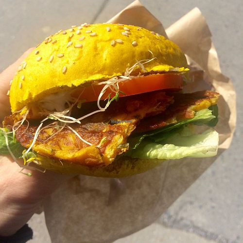 Sandwich dejeuner at Delicieux Veg Fusion Cafe in Montreal