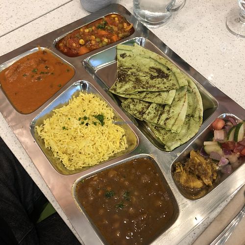 Thali indien at Delicieux Veg Fusion Cafe in Montreal