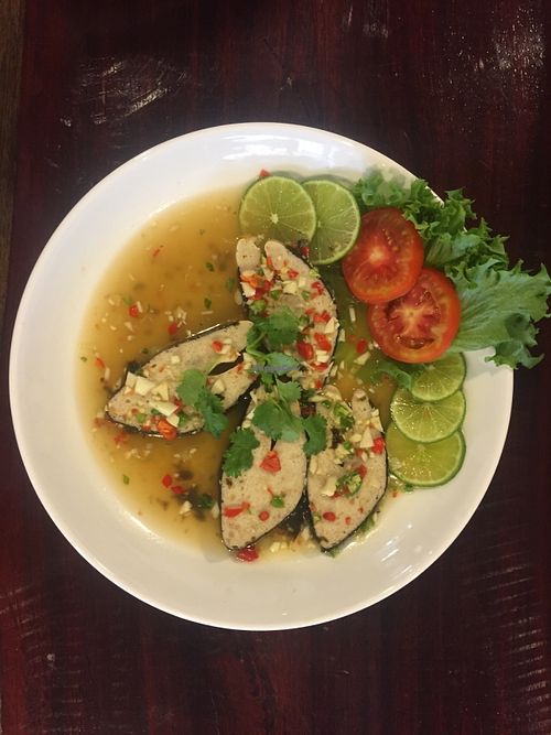 Mock fish from soya at Yo Vegan in Phuket