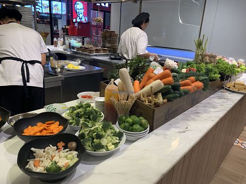 Productos bien frescos... mucho tofu at Yo Vegan in Phuket