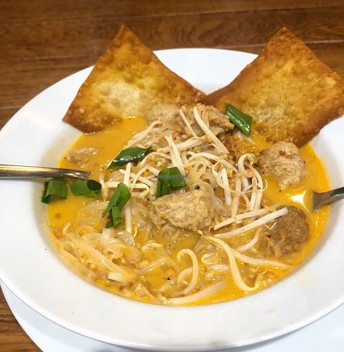 Spicy noodles  at Yo Vegan in Phuket