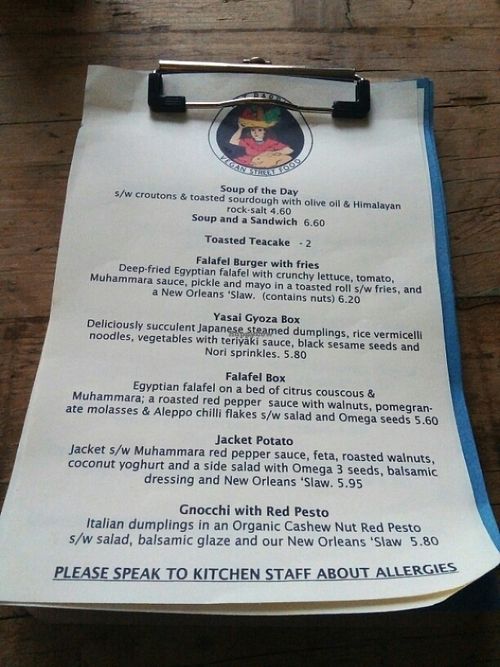 Fat Rabbit Vegan Food Menu at Liar Liar in Oswestry