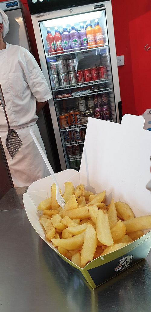 Large chips at Robertson's Chips Away in Whitby