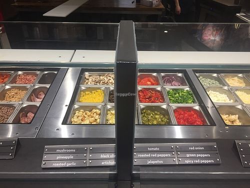 Toppings options  at Mod Pizza - Cardigan Fields in Leeds