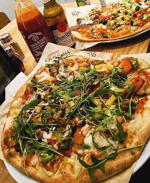 Build your own vegan pizza, with unlimited toppings and dairy free cheese!  at Mod Pizza  in Brighton