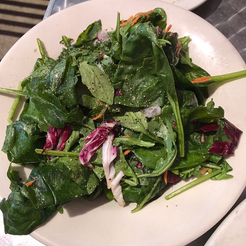 house salad at Cafe Miranda in Rockland