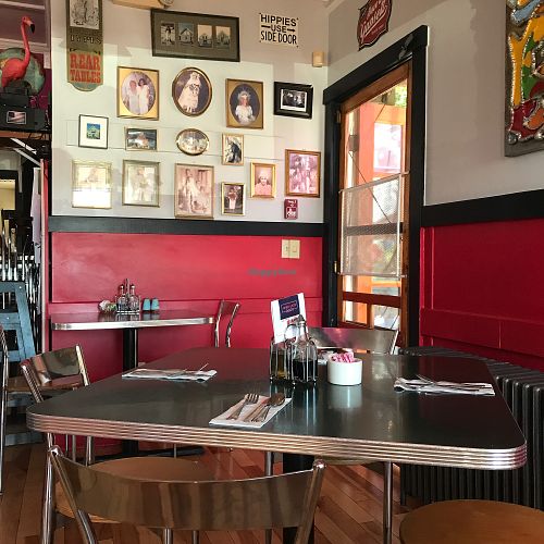 side door at Cafe Miranda in Rockland