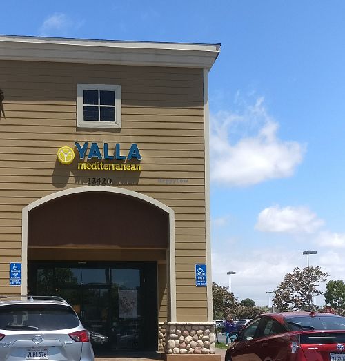 Store front at Yalla Mediterranean in Seal Beach
