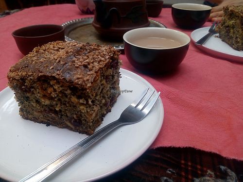 Tea with vegan pie at Masala in Bielsko-biala