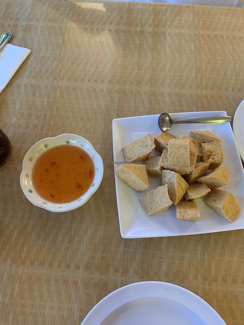 Fried tofu with sweet sour sauce at Pad Thai Thai Restaurant in Lemoore