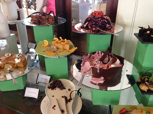 Dessert station at The Poya Day Vegan Buffet in Mount Lavinia