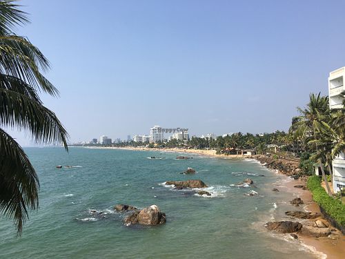 view from outdoor area  at The Poya Day Vegan Buffet in Mount Lavinia