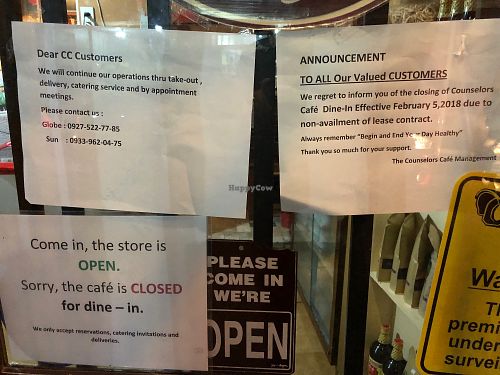 Cafe seating no more at The Counselor's Cafe in Metro Manila